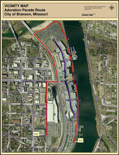 Annual Adoration Parade Route