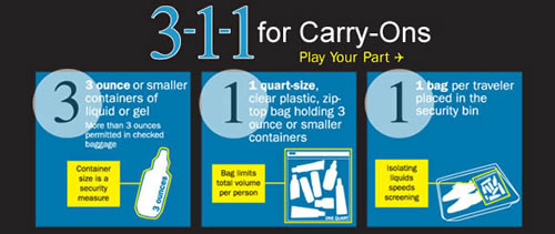 3-1-1 for Carry-Ons