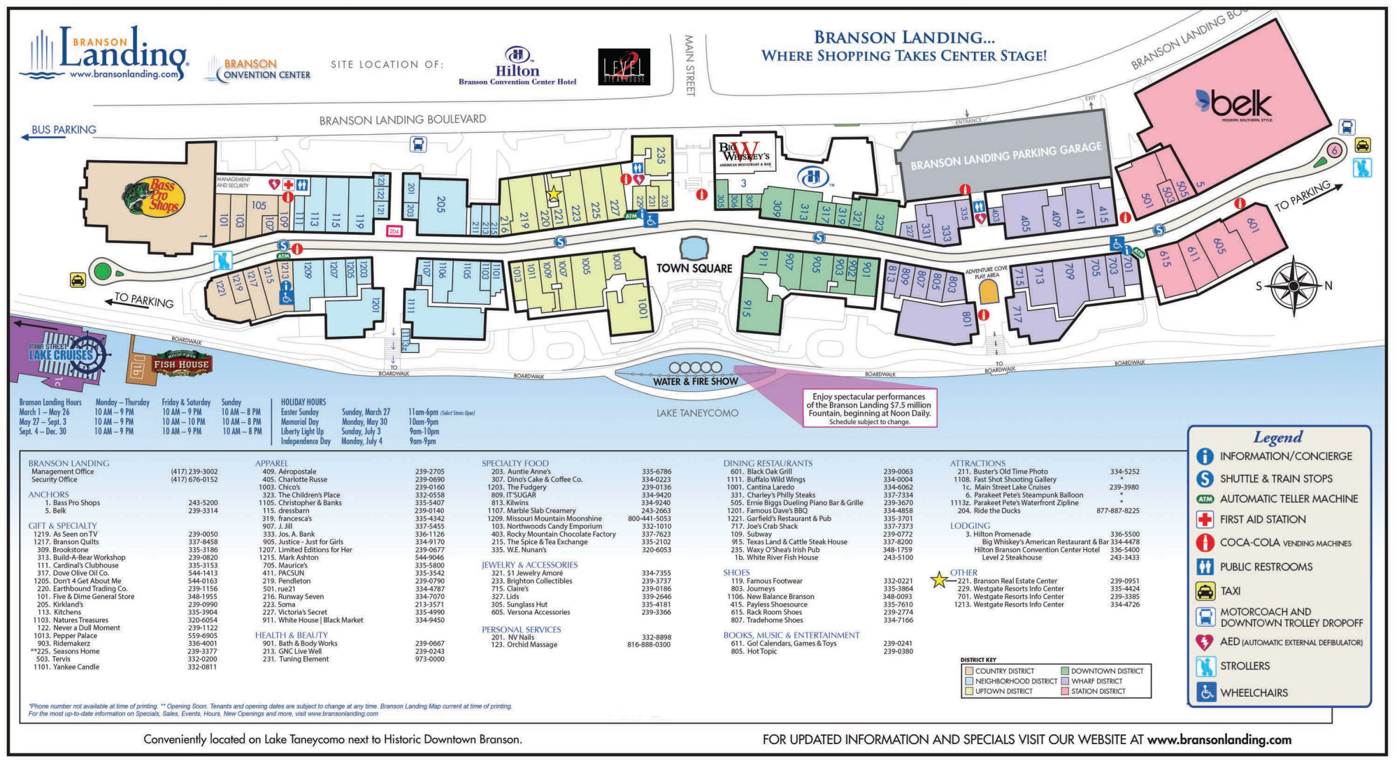 Branson Landing Map 